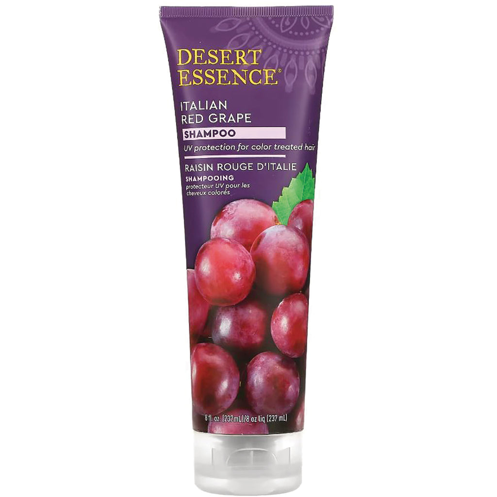 DST012 | Desert Essence Italian Red Grape shampoo tube front with grape illustration - Thumbnail