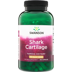 SW659 | Swanson Shark Cartilage supplement, 750 mg per capsule, 250 capsules