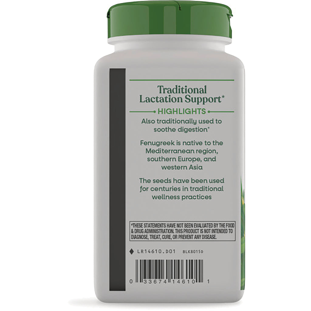 NW599 | Back label of white supplement bottle reading Traditional Lactation Support highlights with barcode - Thumbnail