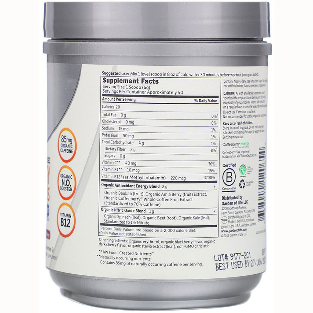 GLF232 | back label with Supplement Facts panel and ingredient text on gray tub - Thumbnail