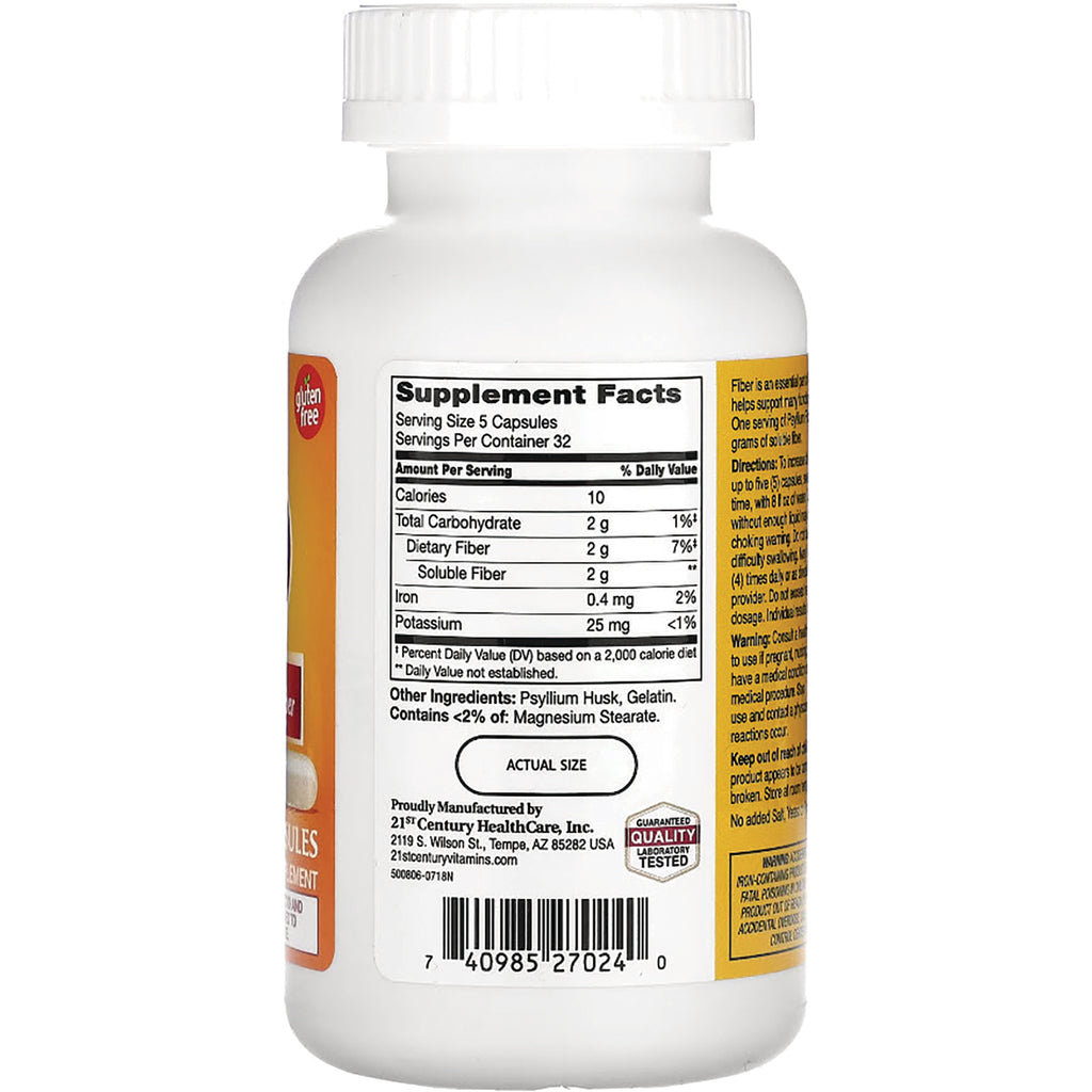 CNT137 | Supplement Facts label, ingredients and barcode on back of white supplement bottle - Thumbnail