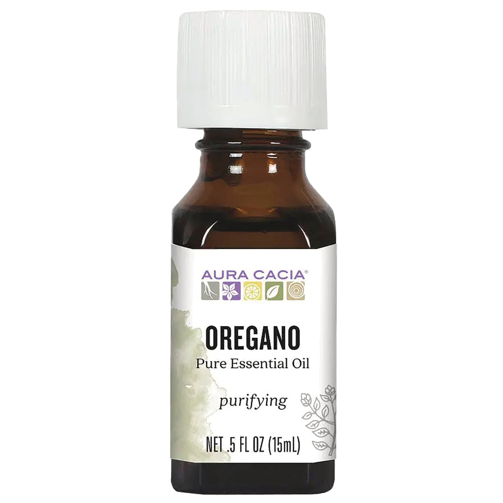 ARC267 | Aura Cacia Oregano pure essential oil 0.5 fl oz (15 mL) bottle - Thumbnail