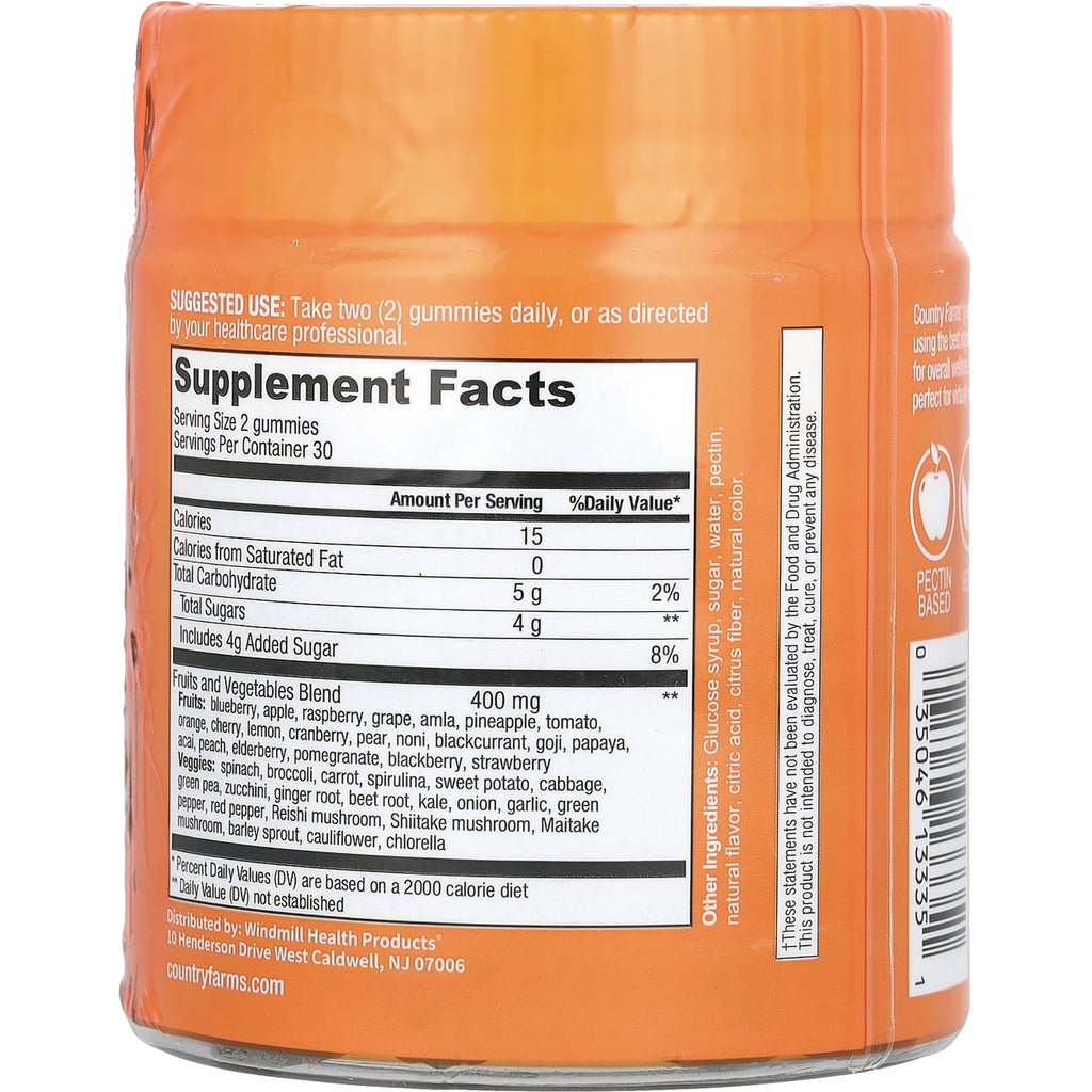 CFR027 | Back of orange supplement bottle showing Supplement Facts nutrition panel and ingredient list - Thumbnail