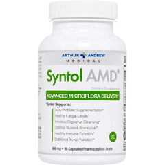 AAM001 | Arthur Andrew Medical Syntol AMD dietary supplement bottle, Advanced Microflora Delivery, 90 capsules