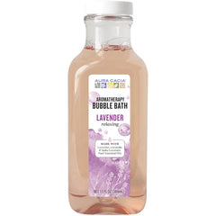 ARC113 | Aura Cacia lavender aromatherapy bubble bath in clear bottle, 13 fl oz