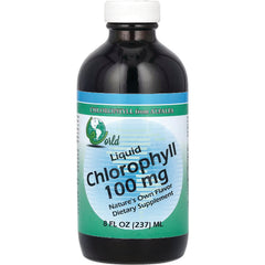 WOG008 | Liquid chlorophyll 100 mg dietary supplement, 8 fl oz bottle
