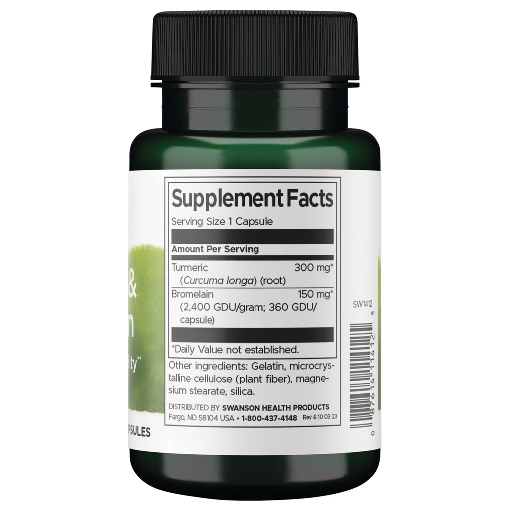 SW1412 | Back label with supplement facts and serving information - Thumbnail