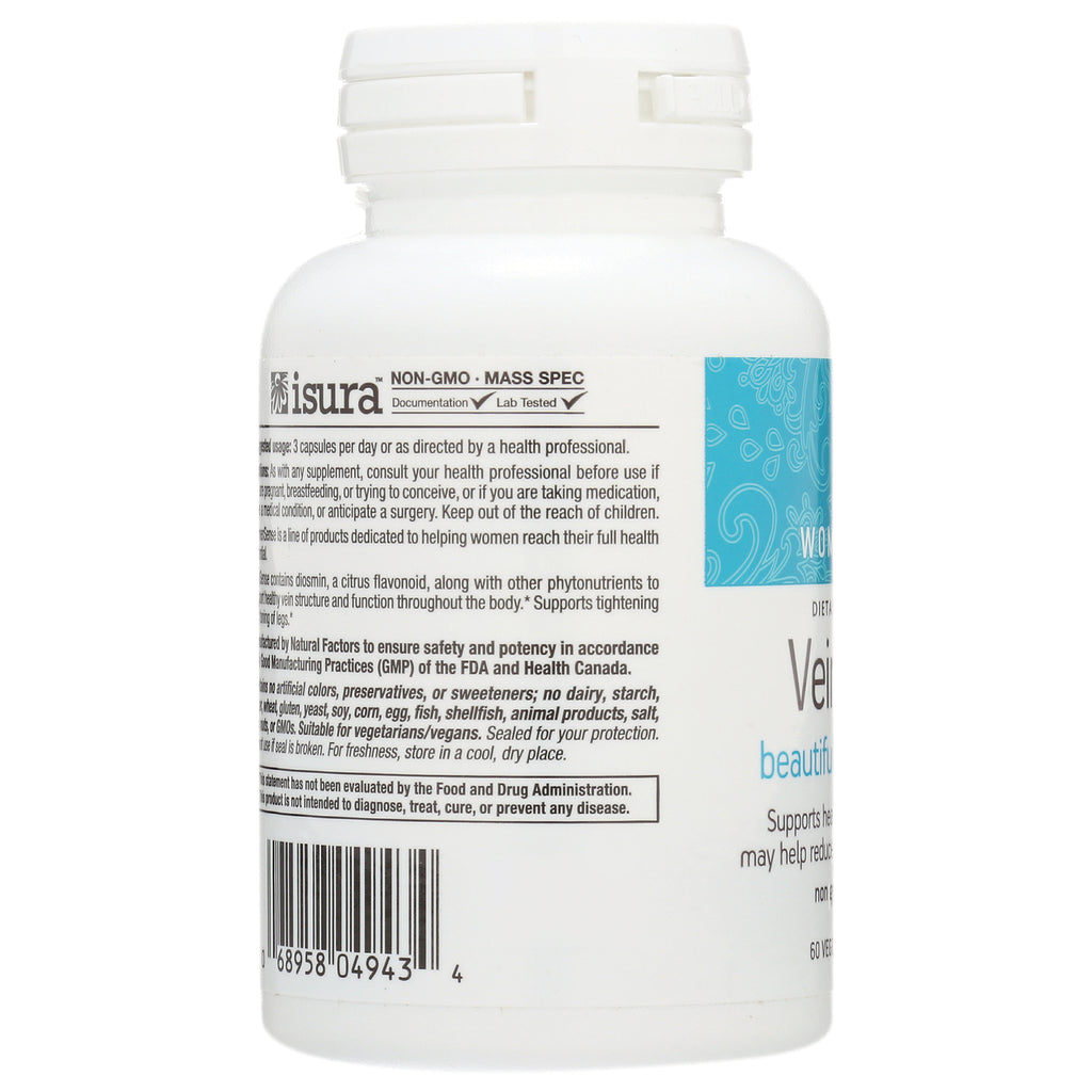NFC089 | back label of white supplement bottle showing ingredient text, barcode and NON-GMO logo - Thumbnail
