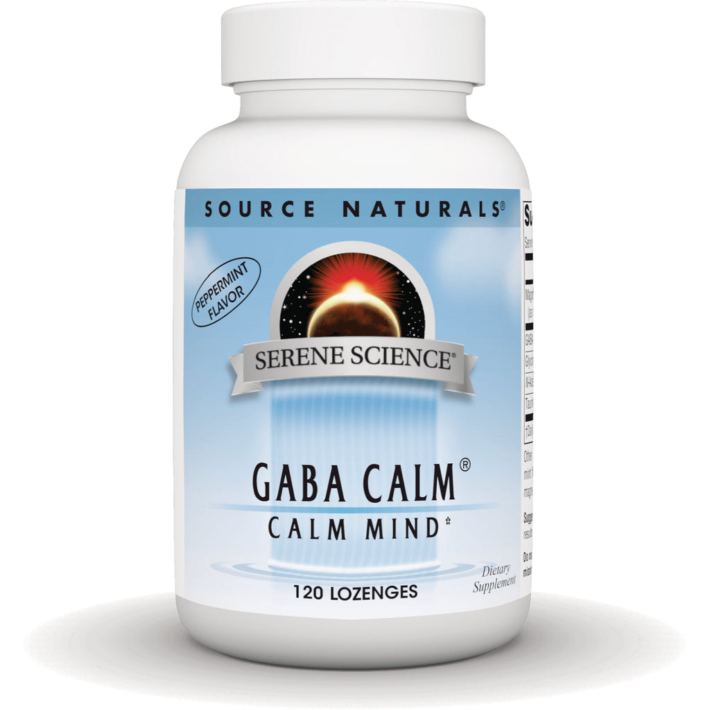 SN291 | Source Naturals Serene Science GABA Calm Calm Mind, Peppermint Flavor, 120 lozenges - Thumbnail