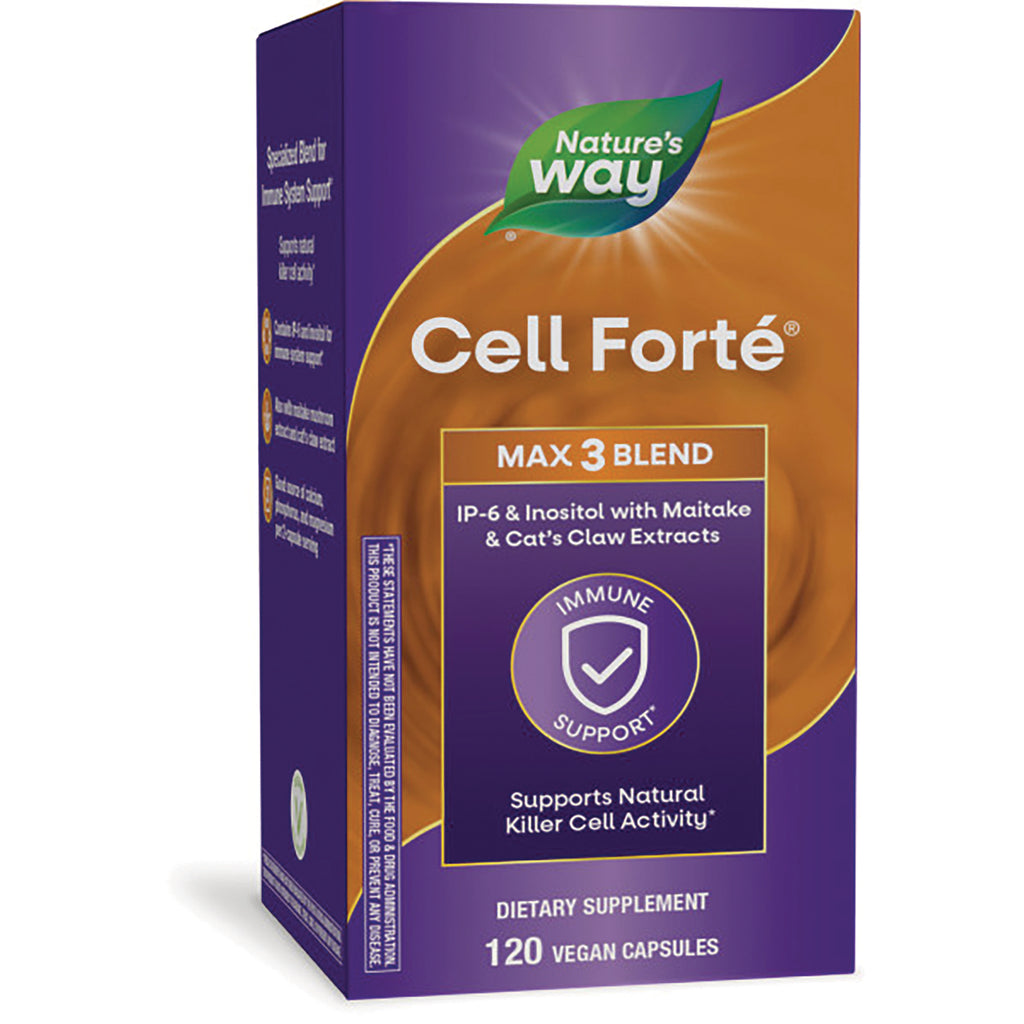 Nature's Way Cell Fort MAX 3 BLEND dietary supplement box, 120 vegan capsules, immune support - Thumbnail