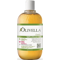 OLV001 | Olivella Classic bath & shower gel bottle with front label visible