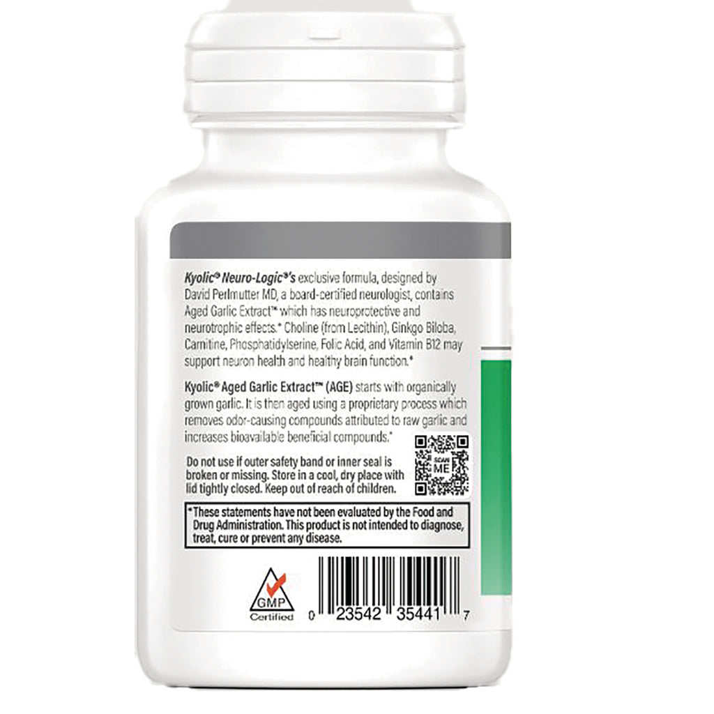 KY050 | back label of white supplement bottle showing ingredients, warnings, QR code and barcode - Thumbnail