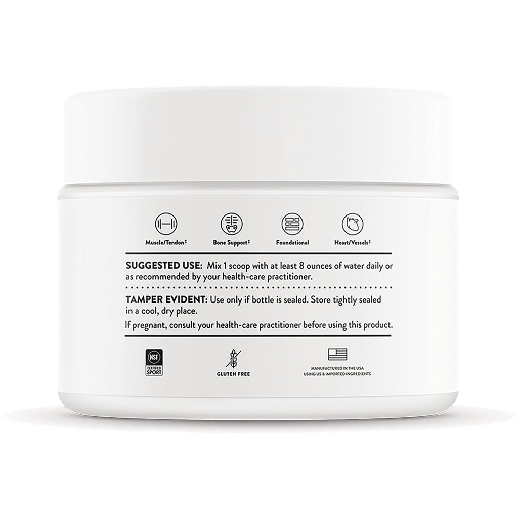 TRN023 | Back label with Suggested Use: Mix 1 scoop with 8 oz water daily; tamper-evident, gluten-free icons - Thumbnail