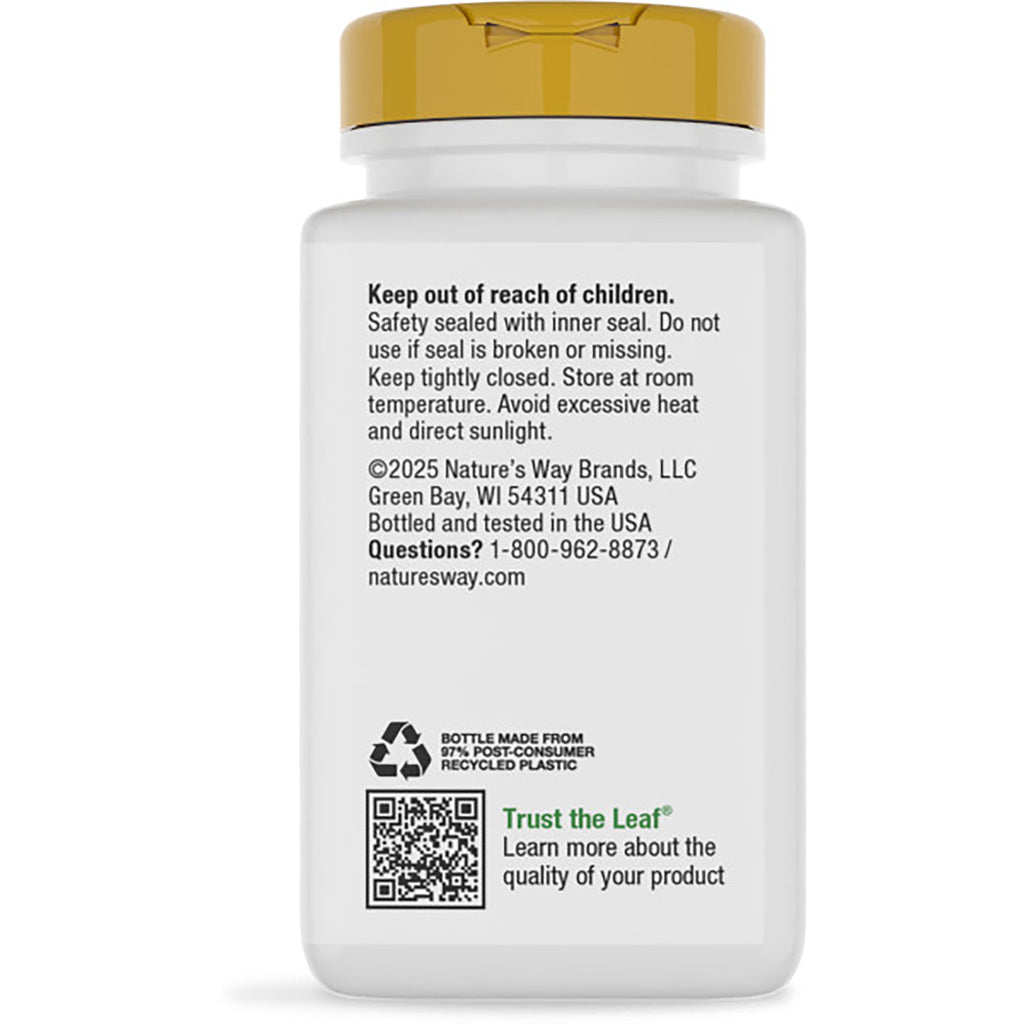 NW750 | Back of brown supplement bottle with green label reading Supports Immune Function and a barcode - Thumbnail