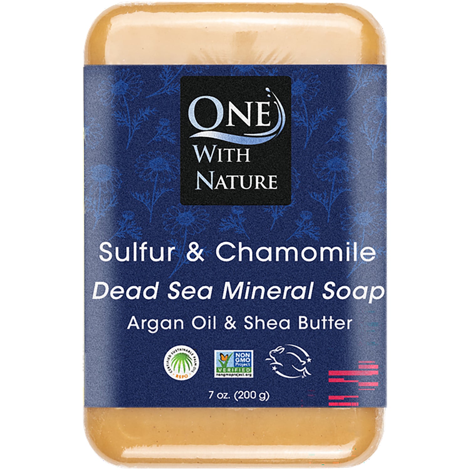 OWN026 | Dead Sea Spa One With Nature Sulfur & Chamomile soap 7 oz (200 g)