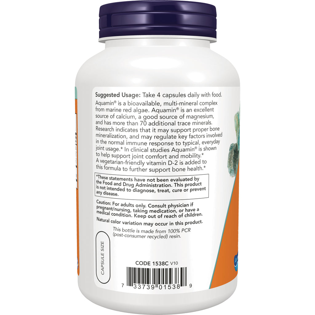 NWF178 | back label of supplement bottle showing suggested usage, caution statements and barcode - Thumbnail