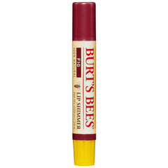 BTB103 | Burt's Bees Fig lip shimmer tube with maroon cap and yellow base, front label visible