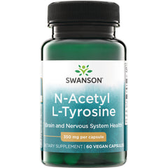 SW1408 | Swanson N-Acetyl L-Tyrosine supplement, 350 mg per capsule, 60 capsules