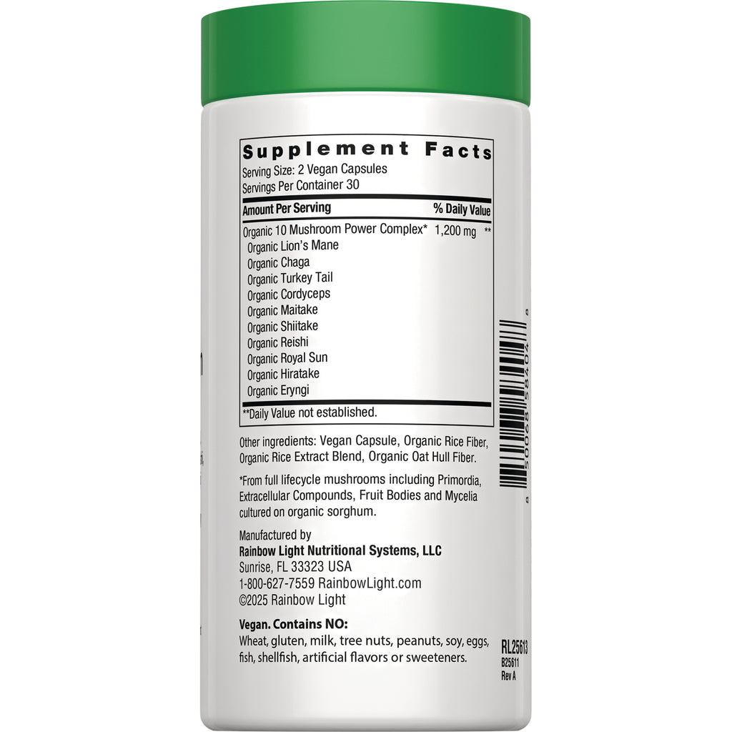 RBL177 | back label showing Supplement Facts, ingredient list, manufacturer info and barcode on white bottle - Thumbnail