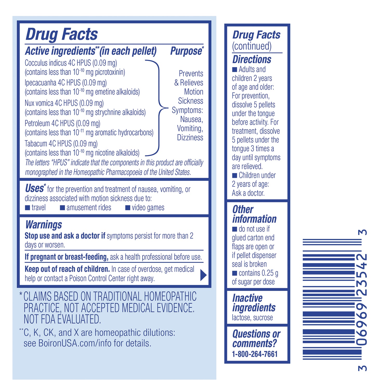 BRN137 | back label showing Drug Facts, active ingredients, warnings, directions, and barcode