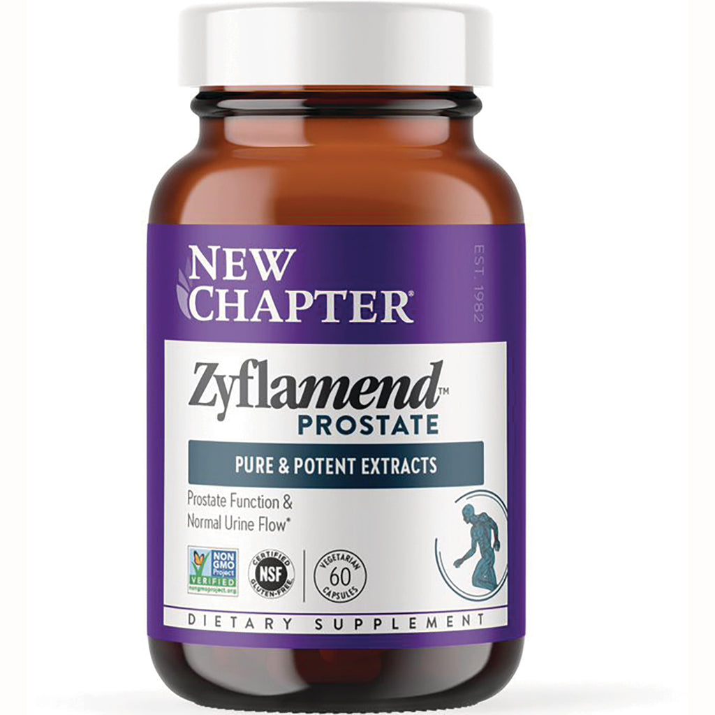 NWC276 | New Chapter Zyflamend Prostate supplement bottle with purple label, 60 vegetarian capsules - Thumbnail