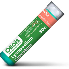OLH006 | green cylindrical tube of Ollos Lycopodium Clavatum 30C homeopathic medicine