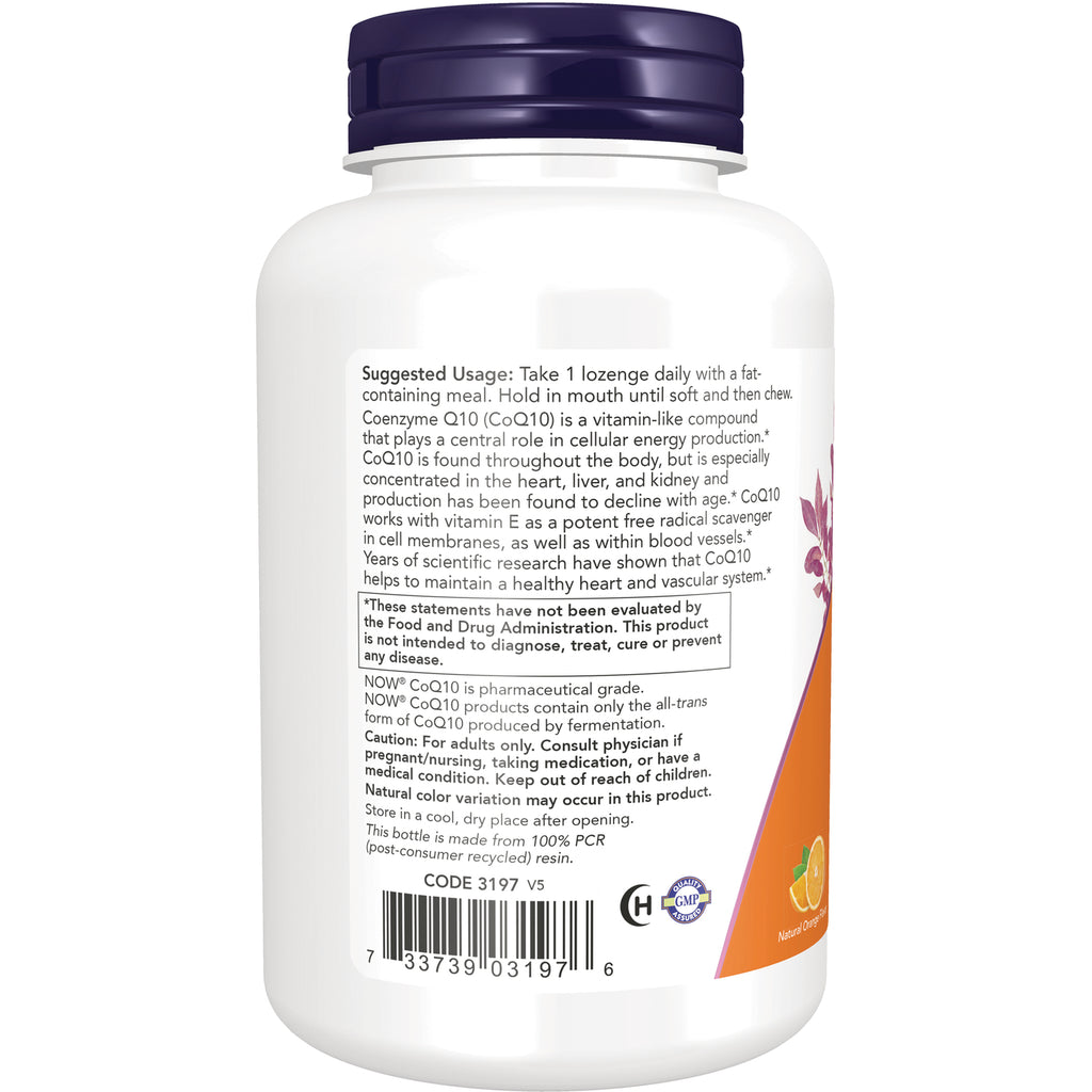 NWF205 | Back of white supplement bottle showing suggested usage, caution statements and barcode - Thumbnail