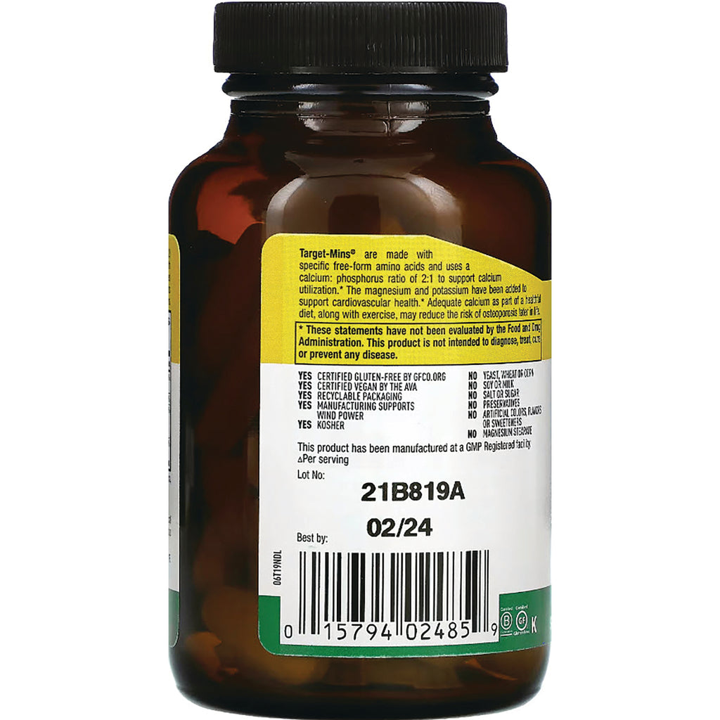 CRL017 | Back of amber supplement bottle showing label with barcode, Lot No 21B819A and Best by 02/24 - Thumbnail