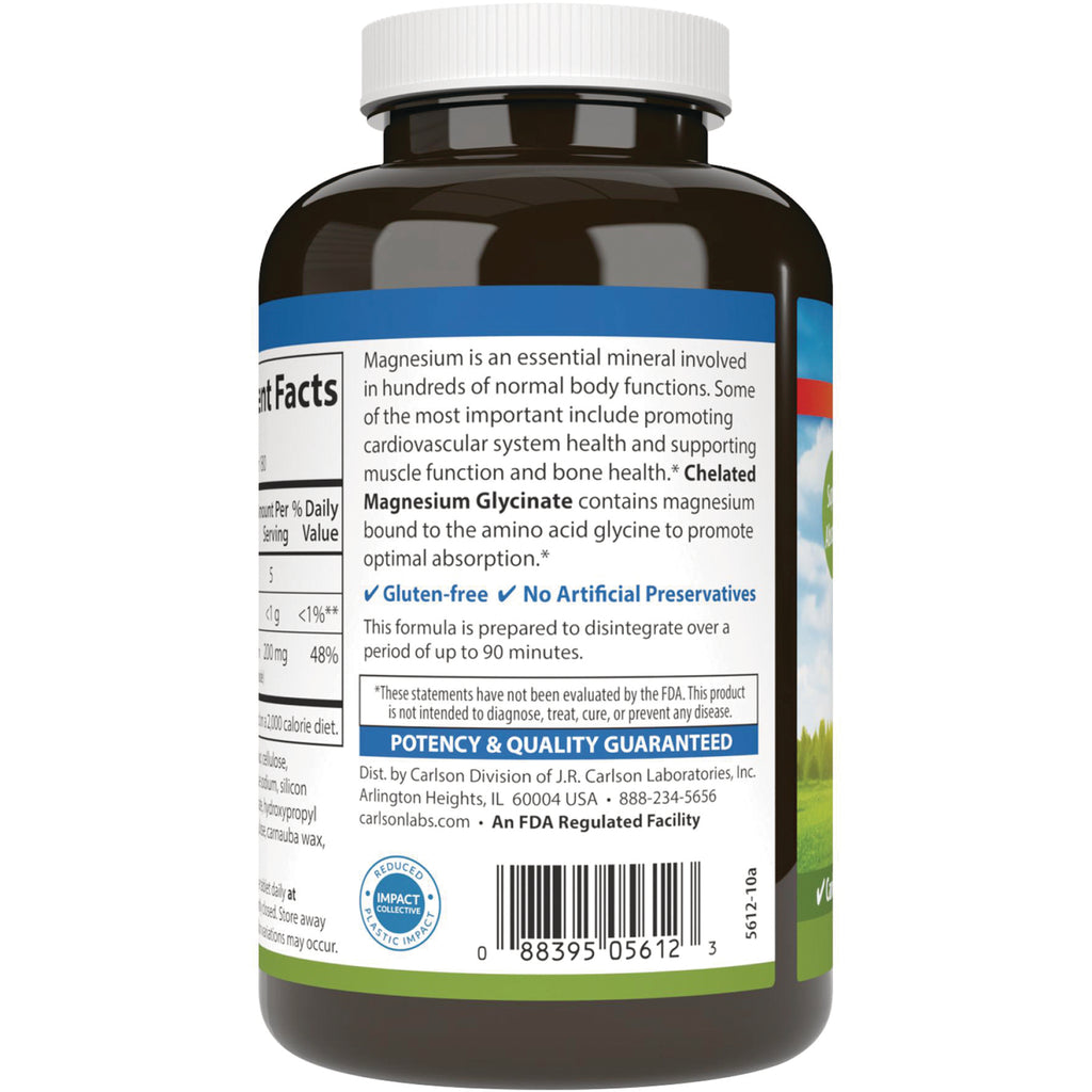 Back label of supplement bottle showing facts panel, product description, potency & quality guaranteed statement and barcode - Thumbnail