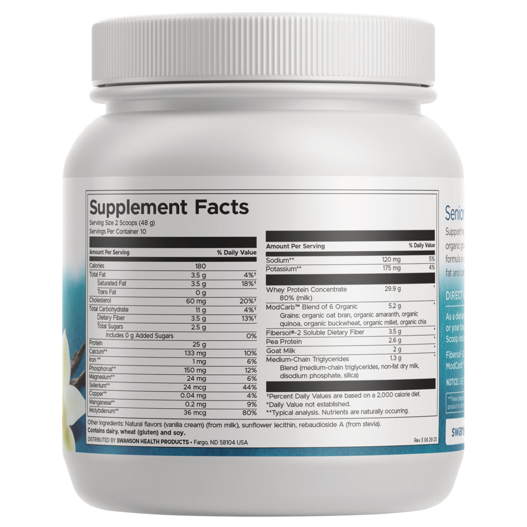 SWU1016 | Back label with ingredients and serving information - Thumbnail