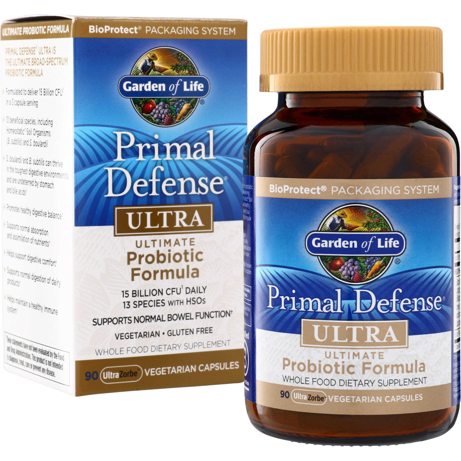 GLF019 | Garden of Life Primal Defense Ultra Ultimate Probiotic Formula, 90 vegetarian capsules