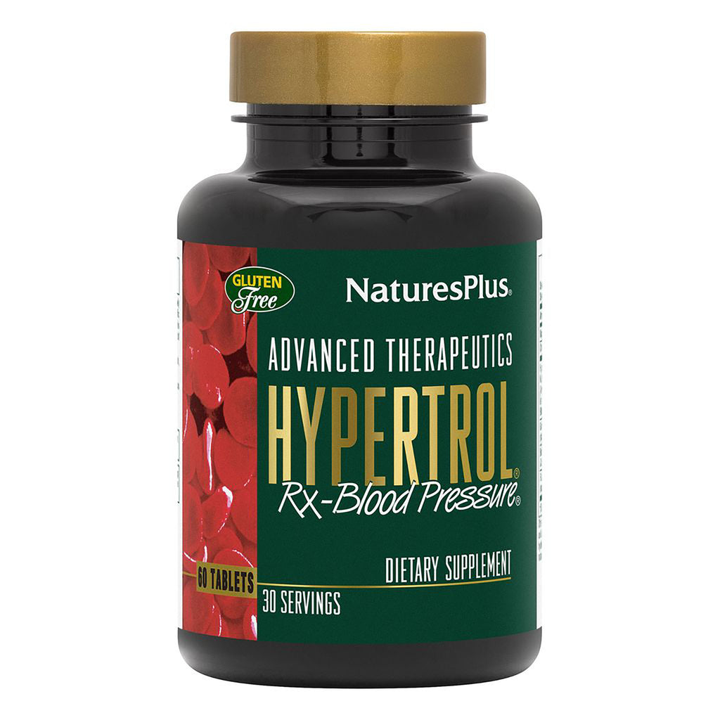 NTP127 | Natures Plus Hypertrol Rx-Blood Pressure dietary supplement bottle front with green label - Thumbnail