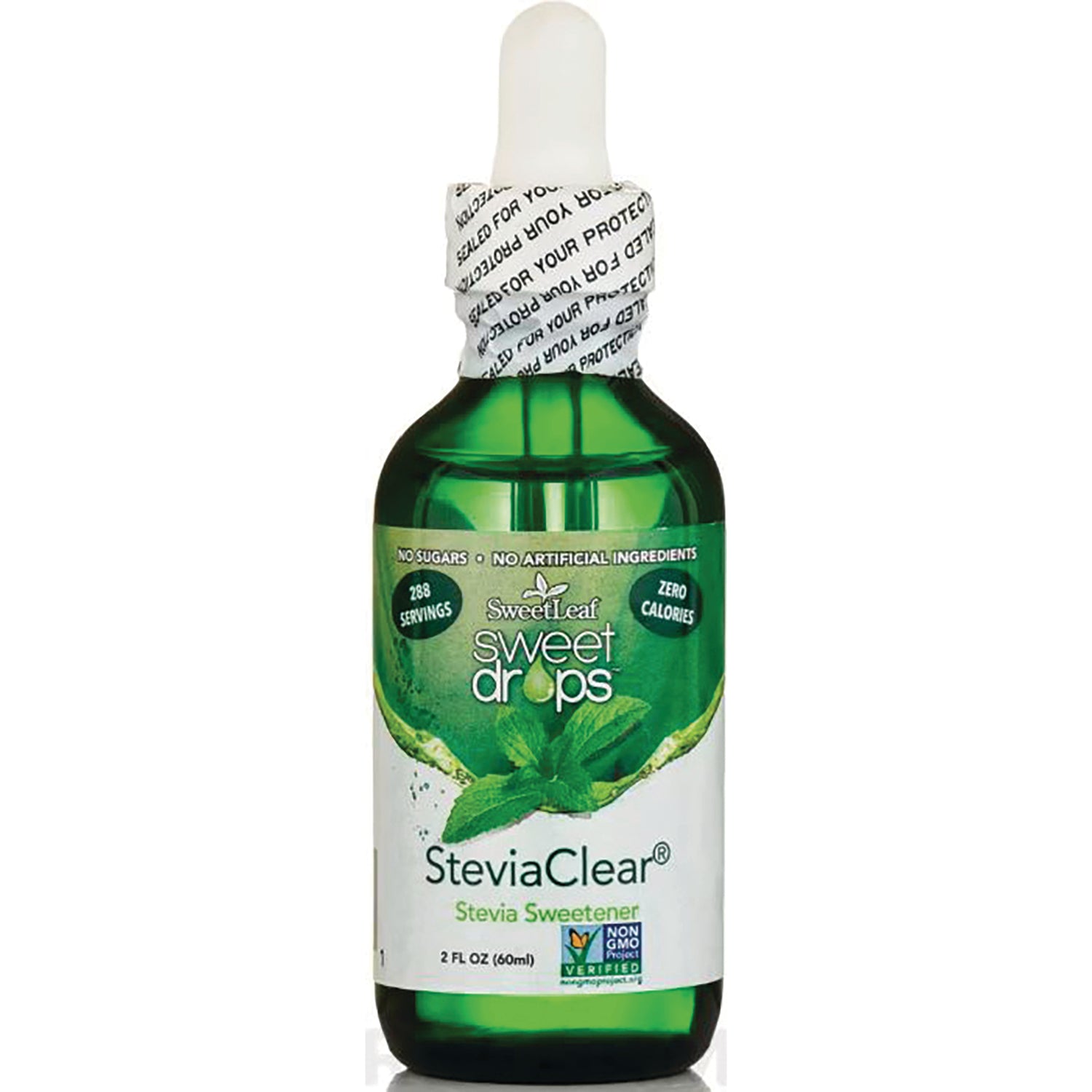 WA031 | SweetLeaf Sweet Drops SteviaClear stevia sweetener, 2 fl oz dropper bottle