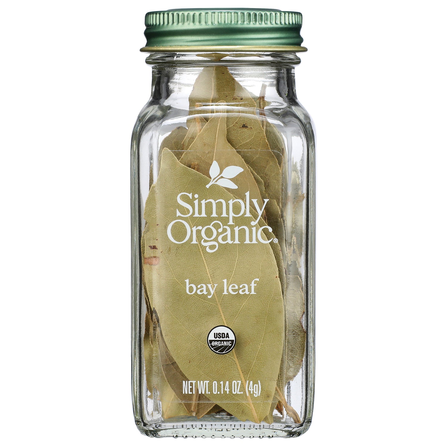 SMP037 | Simply Organic Bay Leaf, USDA Organic, net wt 0.14 oz (4 g)
