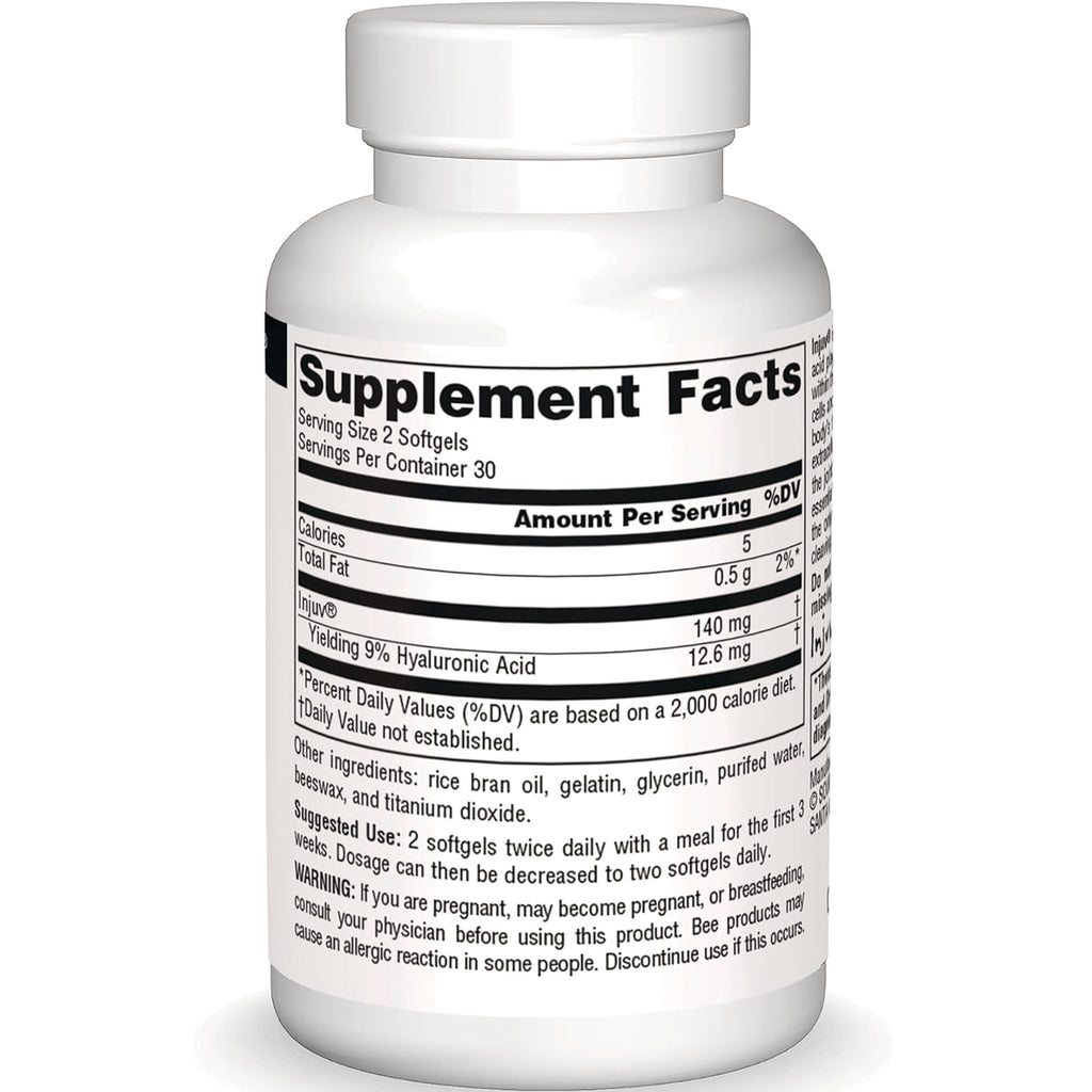 SN344 | Back label with Supplement Facts, serving size 2 softgels, and ingredients - Thumbnail