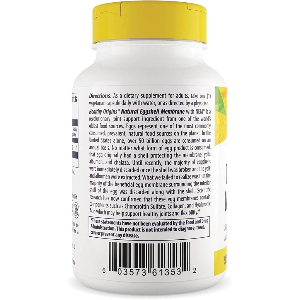 HRG086 | Back of white supplement bottle showing directions, product description text and barcode - Thumbnail
