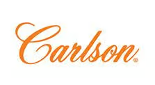 Carlson logo in orange on a white background