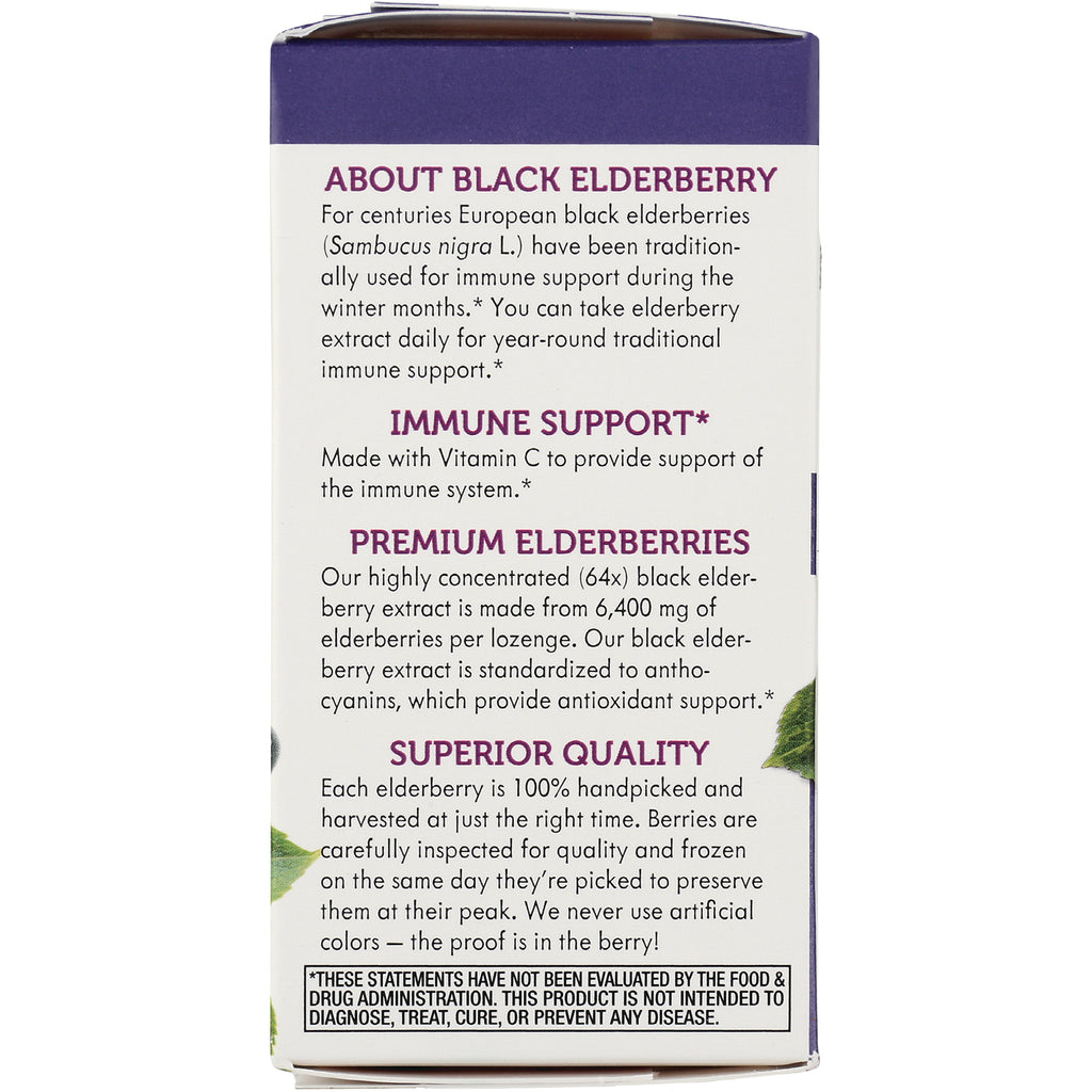 NW662 | product infographic listing black elderberry benefits, immune support, premium elderberries, superior quality - Thumbnail