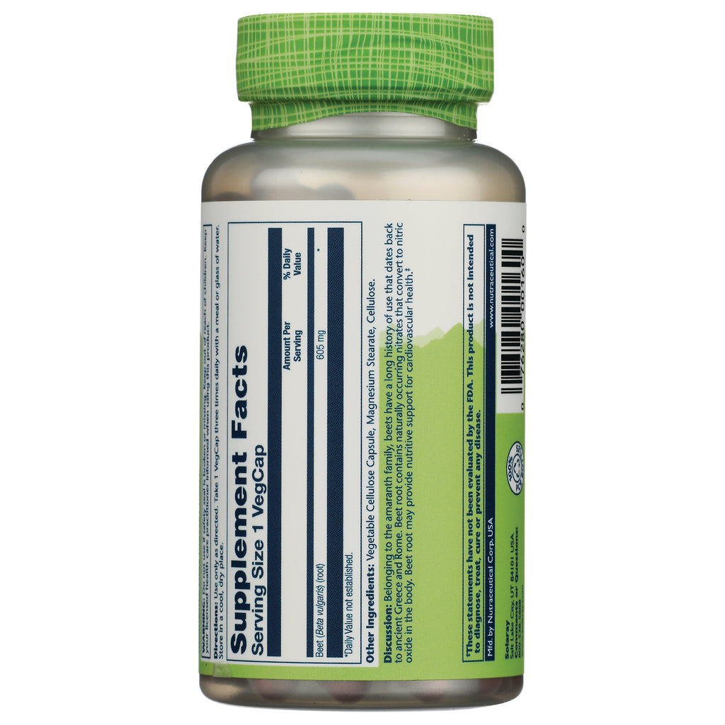 SLR430 | Back label of supplement bottle with full Supplement Facts and other ingredients - Thumbnail