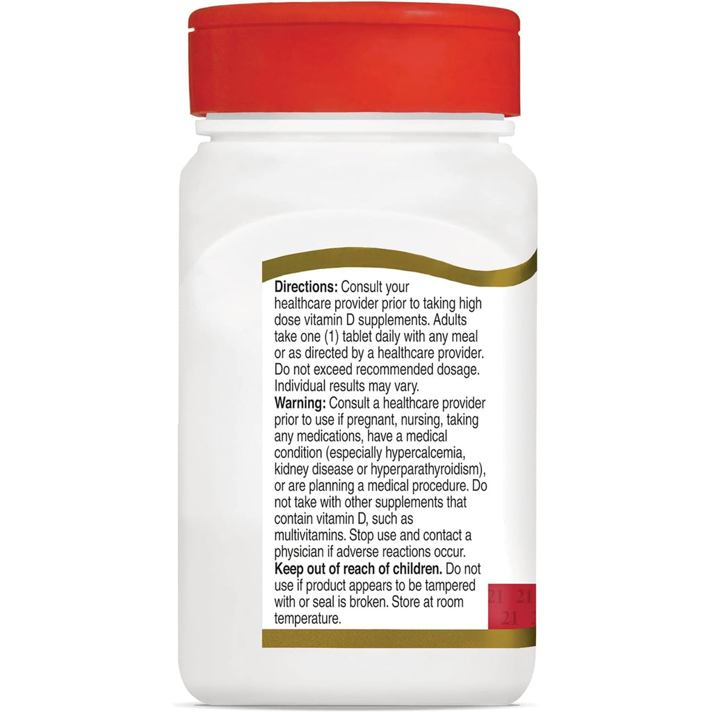 CNT203 | back label of white supplement bottle showing directions, warning, and keep out of reach of children text - Thumbnail