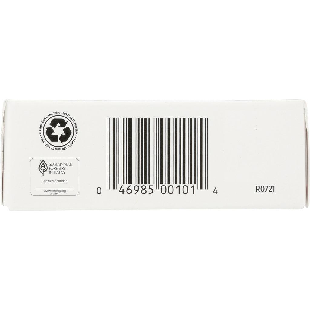 QU032 | back of white product box with barcode, recycling and Sustainable Forestry Initiative logos, code R0721 - Thumbnail
