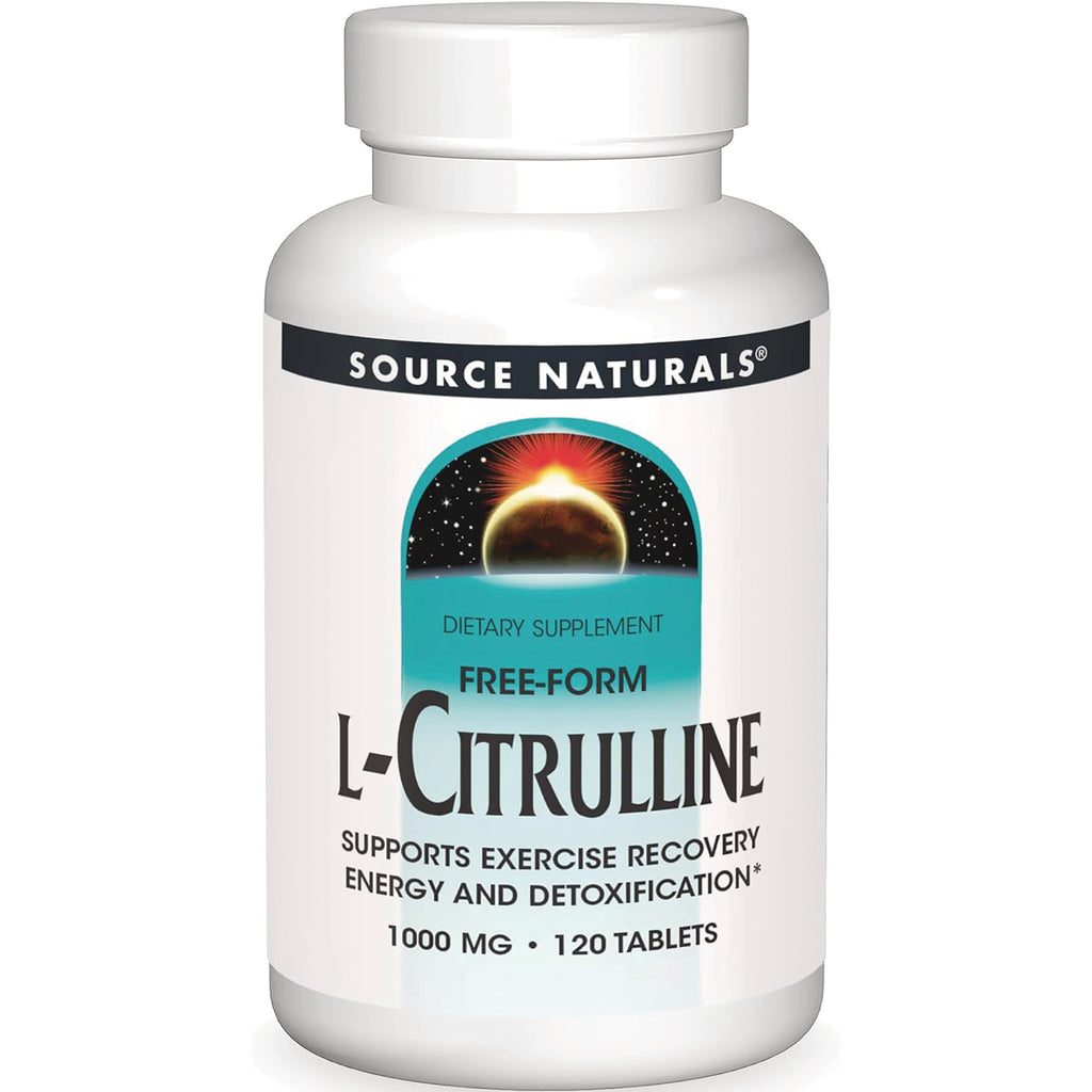 SN673 | Source Naturals Free-Form L-Citrulline dietary supplement, 1000 mg, 120 tablets - Thumbnail