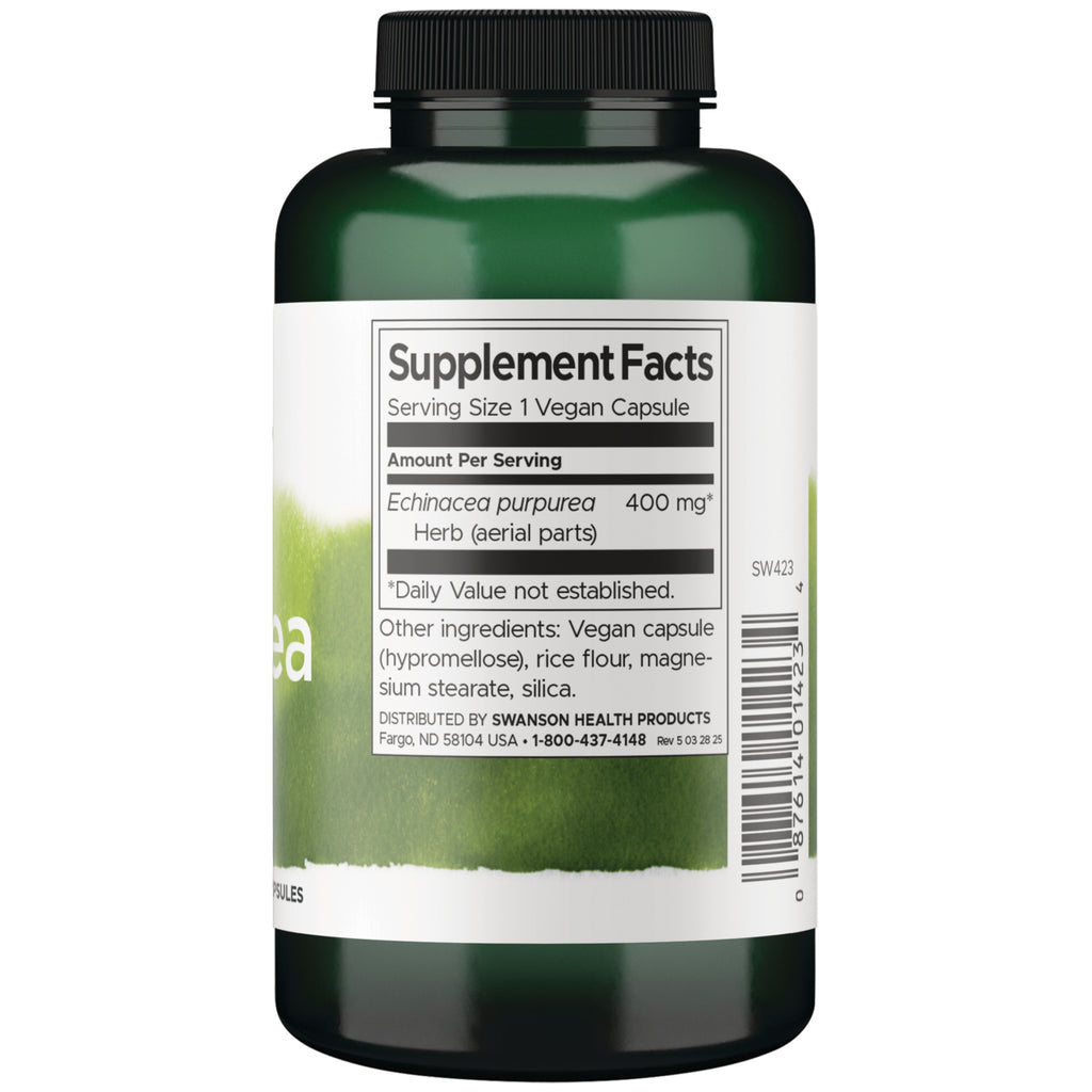 SW423 |Back label with supplement facts and serving information - Thumbnail