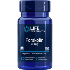 LE236 | Life Extension Forskolin 10 mg blue bottle, 60 vegetarian capsules