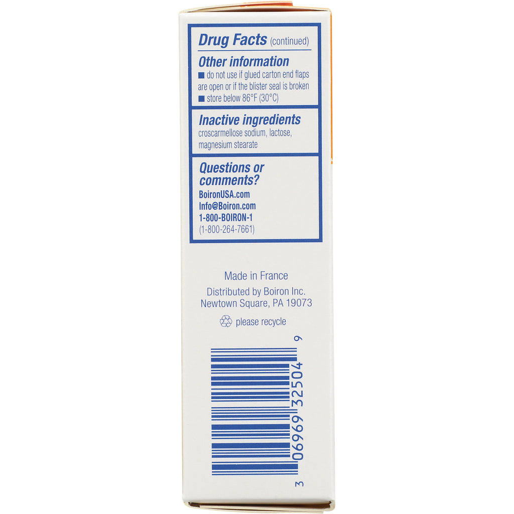 BRN114 | Back of medicine box showing Drug Facts, inactive ingredients, contact information, and barcode - Thumbnail