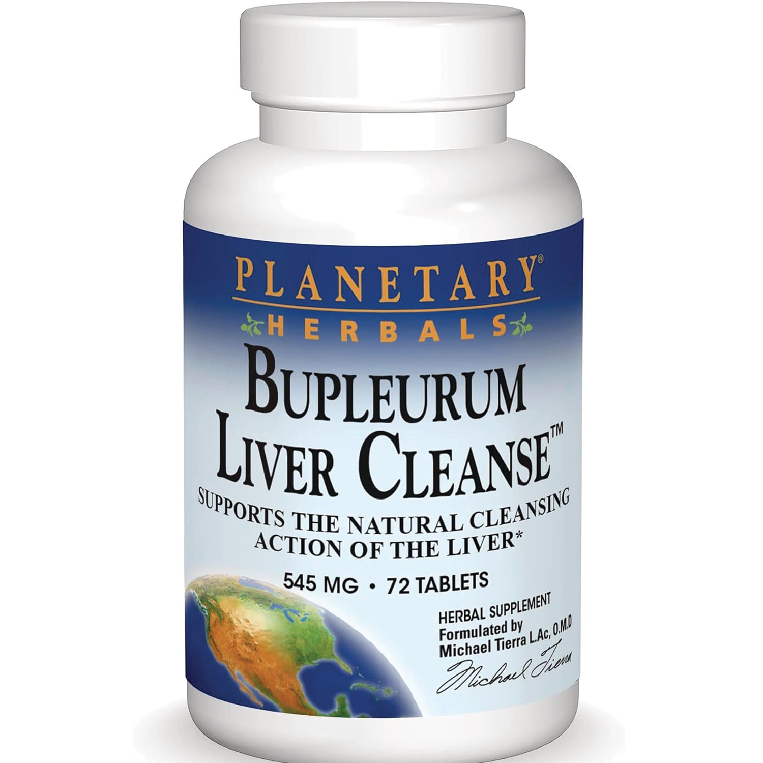 PF043 | Planetary Herbals Bupleurum Liver Cleanse bottle front label, 545 mg 72 tablets