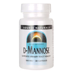 SN867 | Source Naturals D-Mannose dietary supplement, 500 mg, 30 capsules