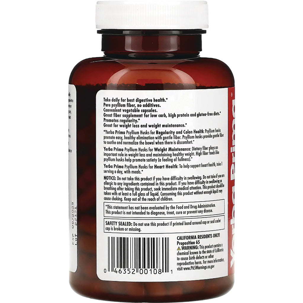 YP009 | Supplement bottle back label with directions, warnings, and barcode - Thumbnail