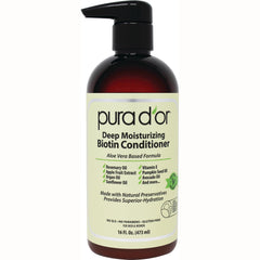 PDO015 | Pura d'or Deep Moisturizing Biotin Conditioner 16 fl oz pump bottle