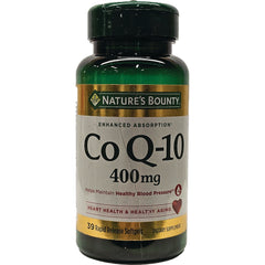 NBY026 | Nature's Bounty Co Q-10 400 mg bottle, front label showing 39 Rapid Release Softgels